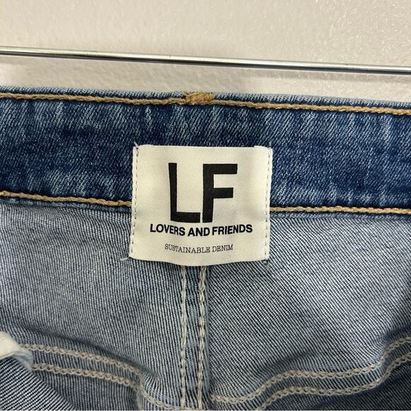 Lovers + Friends Mason High Rise Skinny Jeans Madrid Blue Women's Size 30 - Picture 9 of 15